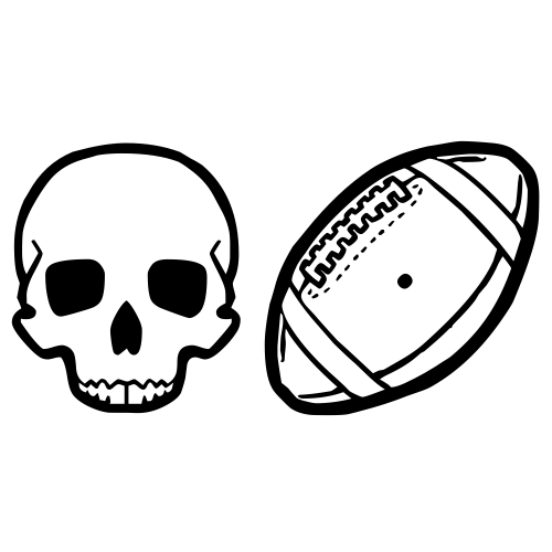 💀🏈 Emoji Domain black and white Symbola rendering